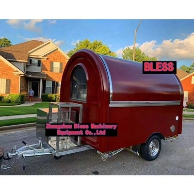 Trailer alimentaire mobile équipé d'un climatiseur L420cm*W180cm*H230cm 10% de réduction