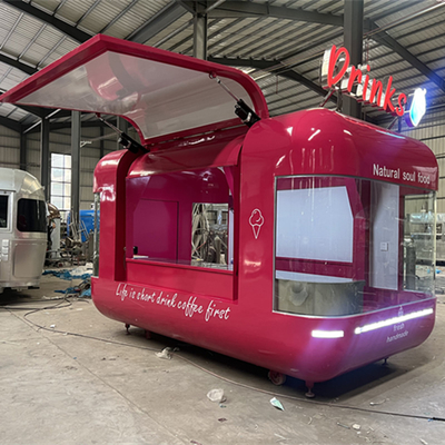35km-75km/h Vitesse CE Certifié Airstream Food Trailer personnalisé pour l'usine d'assaisonnement