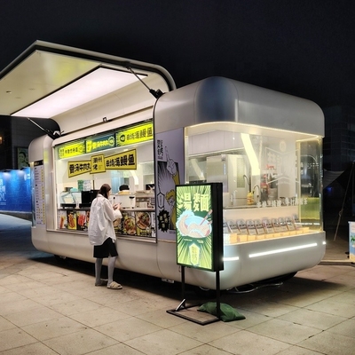 Camion alimentaire mobile personnalisable avec acier inoxydable et feuille galvanisée peinte
