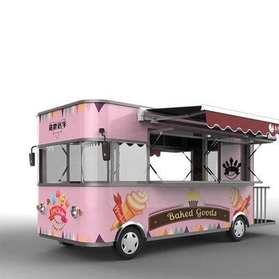 2022 Demandes intérieures et étrangères Bonne saveur de crème glacée camion de nourriture mobile avec roues