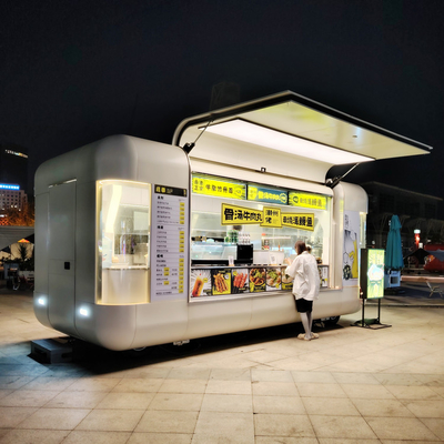 Type 2024 Vente de rue de remorque alimentaire mobile avec tension de cuisine complète 110v/220v