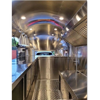 110v/220v Cuisine mobile personnalisée entièrement équipée pour les remorques de restauration rapide Hot Dog