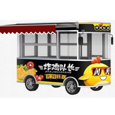 2022 Conception conviviale du camion alimentaire de cuisine mobile avec récupération élevée et boisson froide