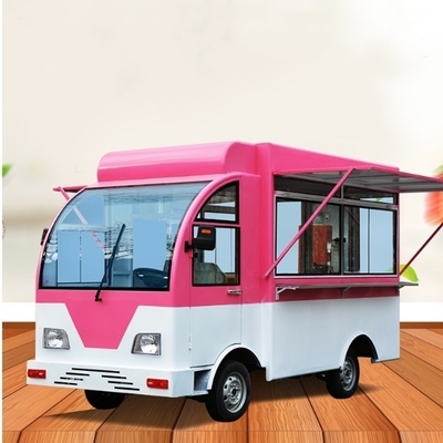 2022 Conception conviviale du camion alimentaire de cuisine mobile avec récupération élevée et boisson froide