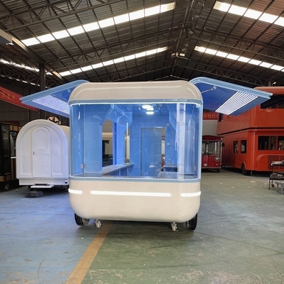 1000 kg Mobiles Snack Food Truck Gaz Fast Food Cart Trailer Cuisine dans une usine de fabrication