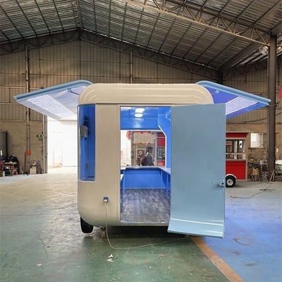 1000 kg Mobiles Snack Food Truck Gaz Fast Food Cart Trailer Cuisine dans une usine de fabrication