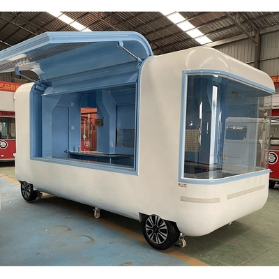 1000 kg Mobiles Snack Food Truck Gaz Fast Food Cart Trailer Cuisine dans une usine de fabrication