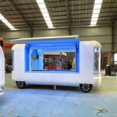 Tricycle de camion alimentaire en acier inoxydable et en tôle galvanisée peinte