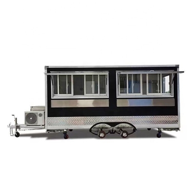 Carton de café de bar mobile camion alimentaire mobile avec une remorque de concession BBQ entièrement équipée