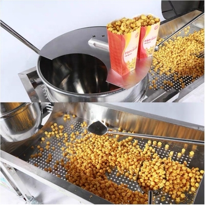 24 mois de garantie Super Performance Popcorn Machine pour la production de collations à base d'huile de maïs