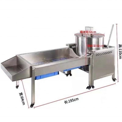 Appareil de mélange automatique à gaz commercial à pommes de terre à combustion manuelle ou à moteur électrique avec CE et ISO