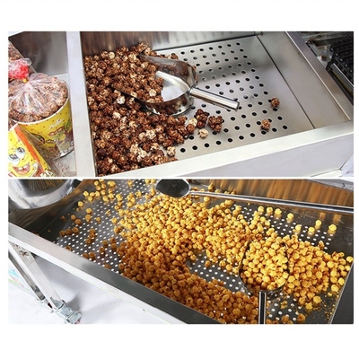 Appareil à gaz ou électrique pour les popcorn/popcorn snack, diamètre de la casserole 530 mm