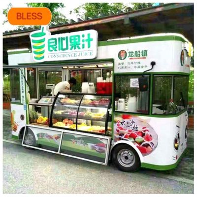 Camion alimentaire mobile avec isolation thermique et conception électrique sur quatre roues personnalisée