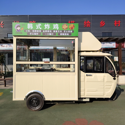 Tricycle électrique multifonctionnel de 3,0 kW pour les ventes mobiles de boissons et de snacks