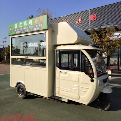 Tricycle électrique multifonctionnel de 3,0 kW pour les ventes mobiles de boissons et de snacks