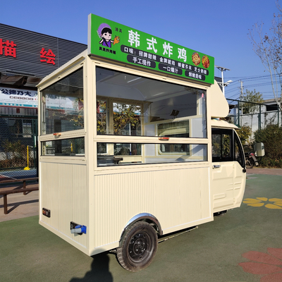 Tricycle électrique multifonctionnel de 3,0 kW pour les ventes mobiles de boissons et de snacks