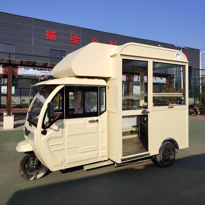 Tricycle électrique multifonctionnel de 3,0 kW pour les ventes mobiles de boissons et de snacks