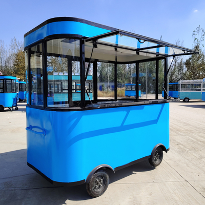 Outlet Mobiles Chariot de restauration rapide pour collations Boissons Glaces Café lait Thé et jus de fruits