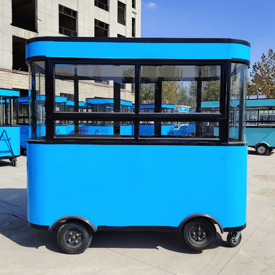 Outlet Mobiles Chariot de restauration rapide pour collations Boissons Glaces Café lait Thé et jus de fruits