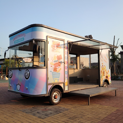 Trailers électriques mobiles multifonctionnels en acier galvanisé destinés à la vente au détail