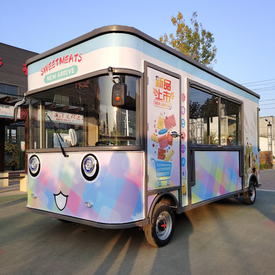 Trailers électriques mobiles multifonctionnels en acier galvanisé destinés à la vente au détail