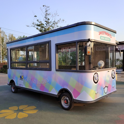 Trailers électriques mobiles multifonctionnels en acier galvanisé destinés à la vente au détail