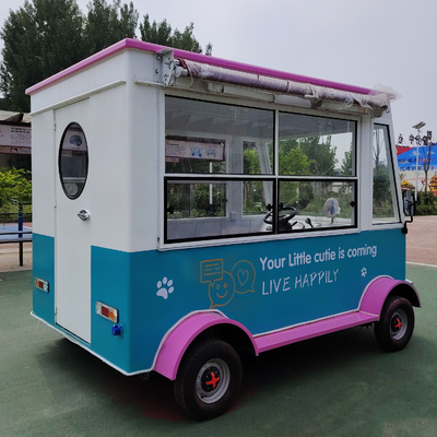 Camion électrique mobile de nourriture multifonctionnel de longueur personnalisée pour boissons froides et collations