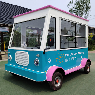 Camion électrique mobile de nourriture multifonctionnel de longueur personnalisée pour boissons froides et collations