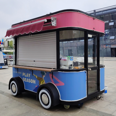 3.0kw électrique mobile fast food snack boisson glace restauration remorque chariot de kiosque