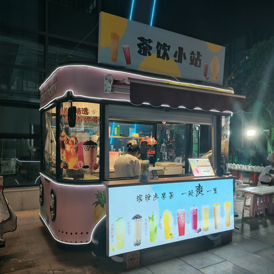 3.0kw électrique mobile fast food snack boisson glace restauration remorque chariot de kiosque