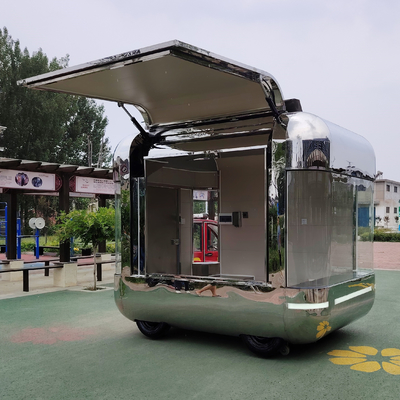 Vente au détail Vente de vêtements électriques mobiles multifonctionnels Vente d'aliments Snack Trailer Boutique Cart