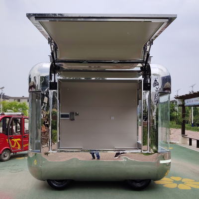 Vente au détail Vente de vêtements électriques mobiles multifonctionnels Vente d'aliments Snack Trailer Boutique Cart