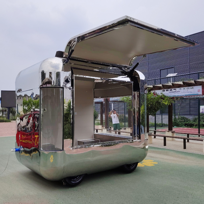 Vente au détail Vente de vêtements électriques mobiles multifonctionnels Vente d'aliments Snack Trailer Boutique Cart