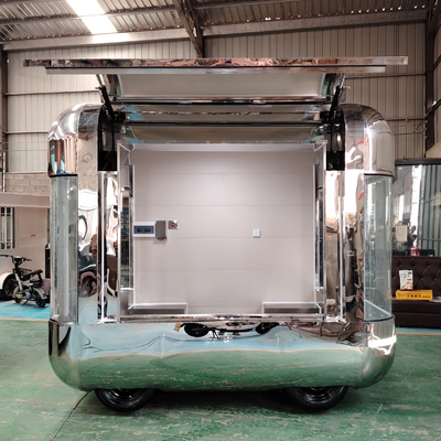 Vente au détail Vente de vêtements électriques mobiles multifonctionnels Vente d'aliments Snack Trailer Boutique Cart