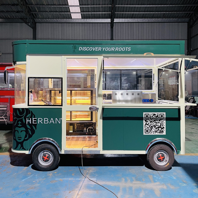 Combo de poulet frit et de boisson à base de cola pour camion électrique à collation mobile dans l'huile de cuisson