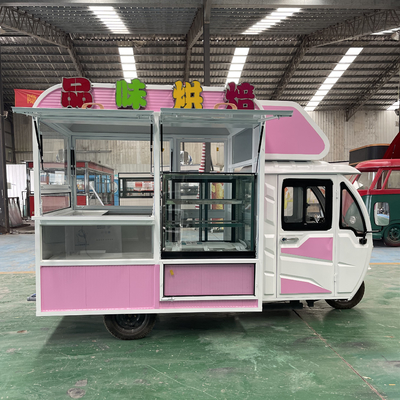 110v/220v Fermes de tension polyvalentes Mobiles électriques Fast Food Snack Tricycle Pedicab