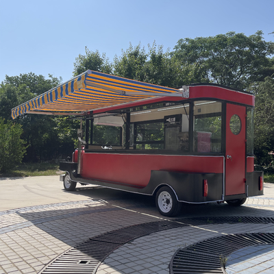 Camion électrique mobile pour les boissons froides jus de fruits bière lait thé café et collations