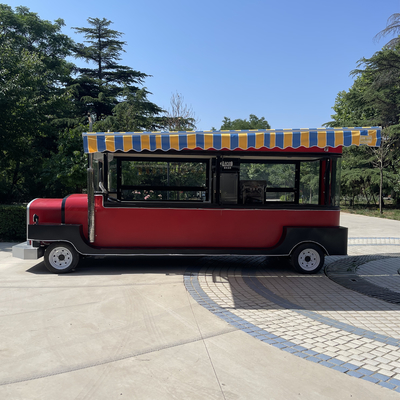 Camion électrique mobile pour les boissons froides jus de fruits bière lait thé café et collations