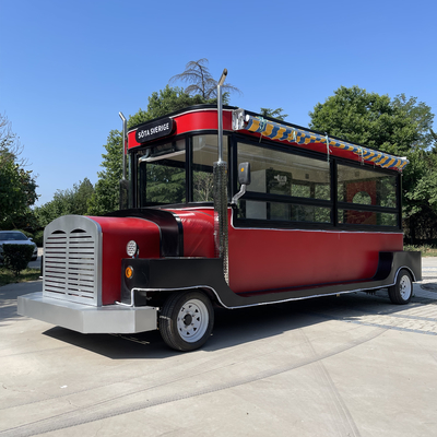 Camion électrique mobile pour les boissons froides jus de fruits bière lait thé café et collations