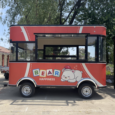Compétences manuelles Poulet frits mobiles Combo Cola Boissons Alimentation Snack Truck Boutique Cart