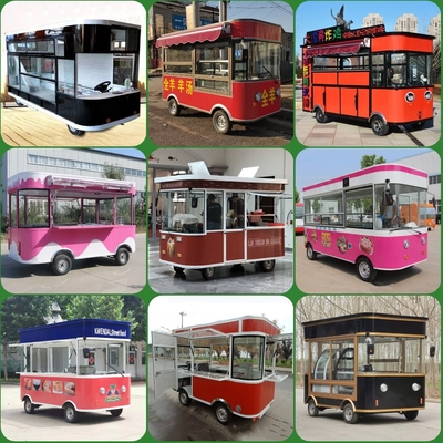 Compétences manuelles Poulet frits mobiles Combo Cola Boissons Alimentation Snack Truck Boutique Cart