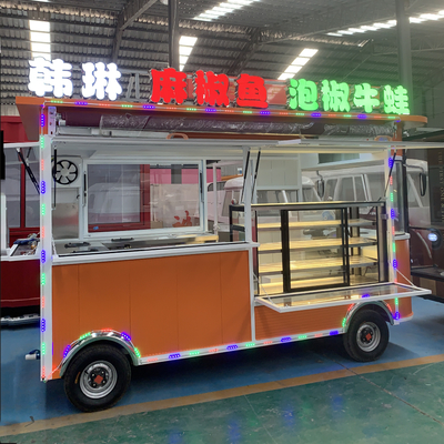 Boissons Boisson Café Thé lait Mobiles électriques Snack Cart avec pneu sous vide