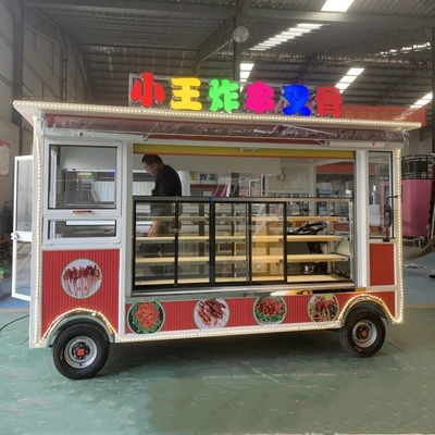 Boissons Boisson Café Thé lait Mobiles électriques Snack Cart avec pneu sous vide