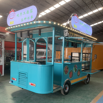 Boissons Boisson Café Thé lait Mobiles électriques Snack Cart avec pneu sous vide