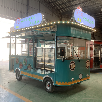 Boissons Boisson Café Thé lait Mobiles électriques Snack Cart avec pneu sous vide