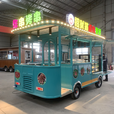 Boissons Boisson Café Thé lait Mobiles électriques Snack Cart avec pneu sous vide