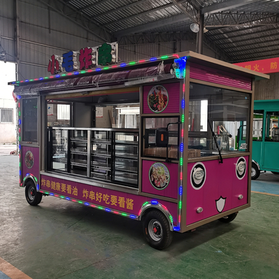 Boissons Boisson Café Thé lait Mobiles électriques Snack Cart avec pneu sous vide