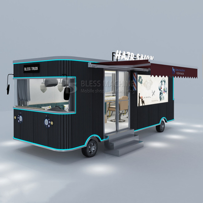 3.0kw personnalisé électrique mobile de salon de coiffure Van Trailer avec un design personnalisé