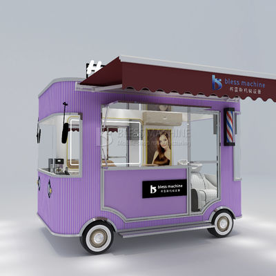 Design de style salon de coiffure électrique mobile salon de coiffure styliste camionnette chariot pour fermes