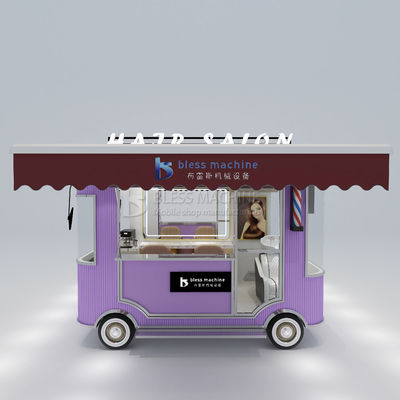 Design de style salon de coiffure électrique mobile salon de coiffure styliste camionnette chariot pour fermes